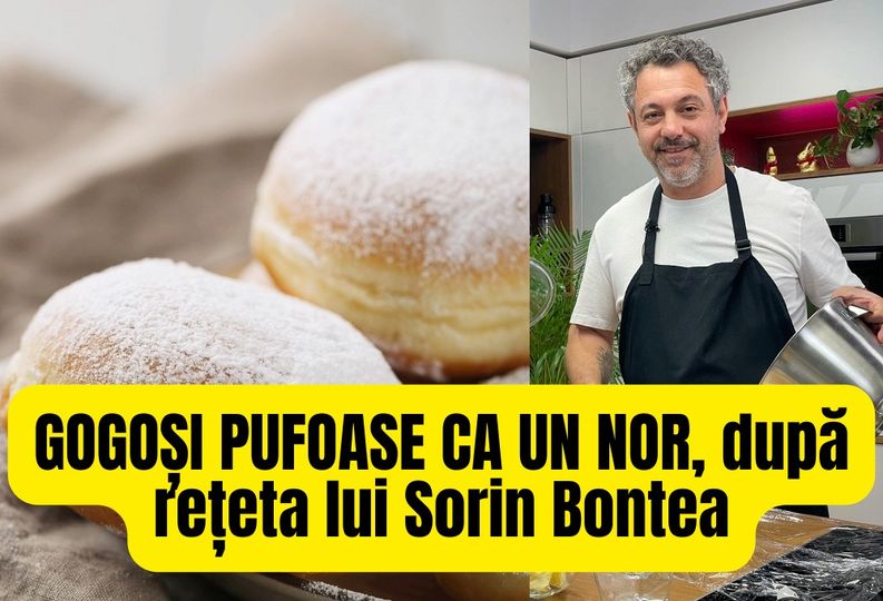 Mari, fragede și pufoase ca un nor! Cum să faci gogoși care ți se topesc în gură după rețeta lui Sorin Bontea