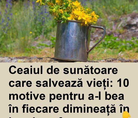 Ceaiul de sunătoare care salvează vieți: 10 motive pentru a-l bea în fiecare dimineață în loc de cafea