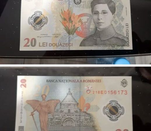 Bancnota Ecaterina Teodoroiu un obiect de colectie