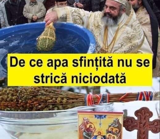 De ce apa sfințită nu se strică niciodată.