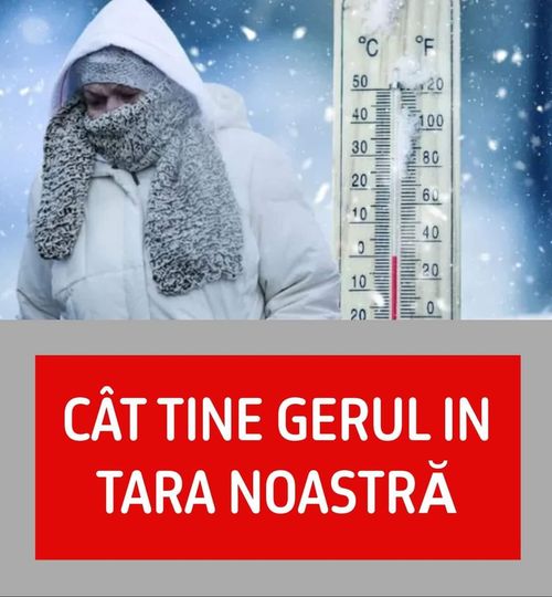 ANM prezintă harta temperaturilor de paralizare în România