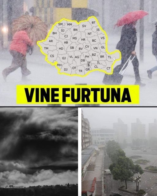 Atenționare meteo urgentă O furtună puternică lovește România