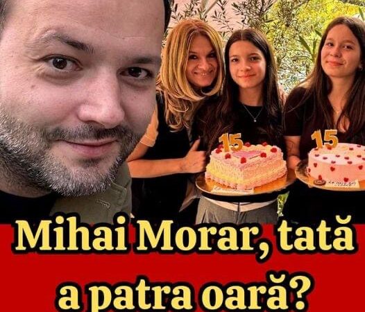 Mihai Morar și soția sa Gabriela părinți pentru a patra oară