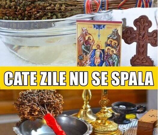 Cate zile nu se spala haine dupa Boboteaza