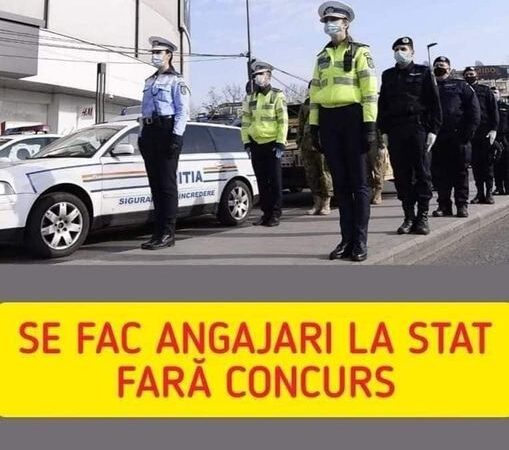 Se fac ANGAJĂRI pe bandă rulantă la stat FĂRĂ CONCURS