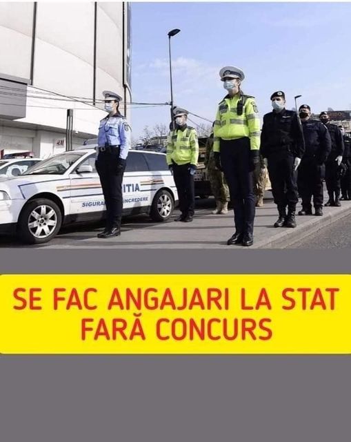 Se fac ANGAJĂRI pe bandă rulantă la stat FĂRĂ CONCURS