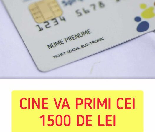 Se modifică limita de venit la cardurile pentru alimente. Cine va mai primi cei 1.500 lei