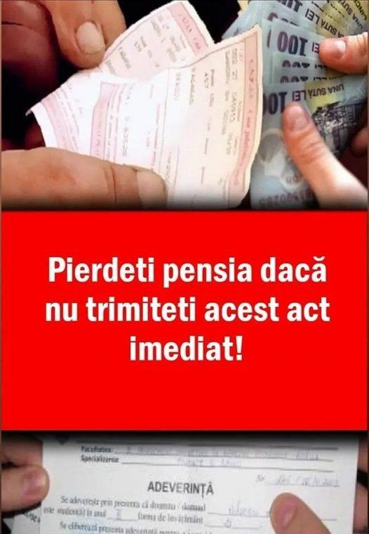 Pensionarii care vor trebui să depună de două ori pe an un document pentru a nu pierde pensia  De unde poate fi descărcat și ce trebuie completat