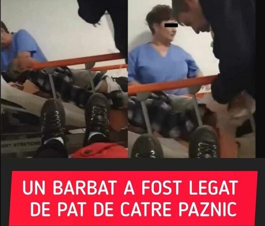 Caz halucinant într-un spital din Brăila Un bărbat a fost legat de pat de către paznic Să ne înnebuniţi pe