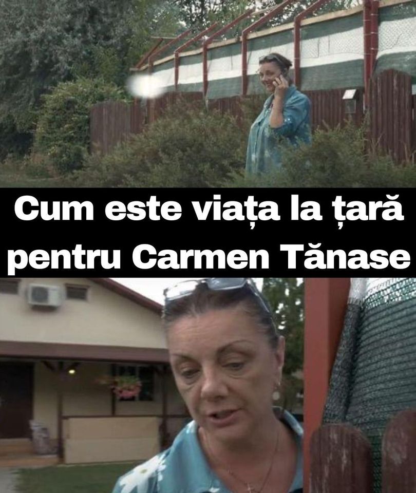 Cum este viața la țară pentru Carmen Tănase