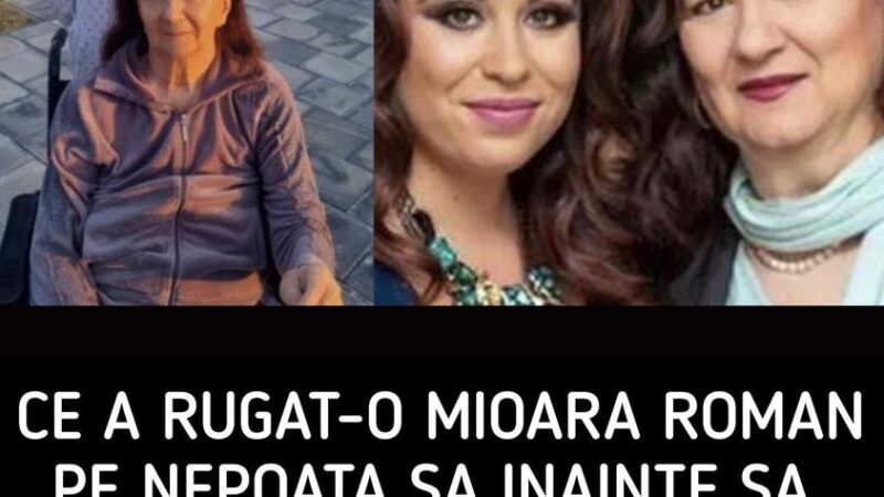 Isabela fiica Oanei Roman i-a îndeplinit bunicii sale o ultimă dorință Mama sigur a auzit-o. Vedeta a surprins momentul emoționant