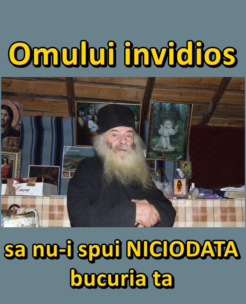 Omului invidios să nu-i spui NICIODATĂ bucuria ta. TOȚI aceia care au invidie în suflete sunt oameni foarte periculoşi.