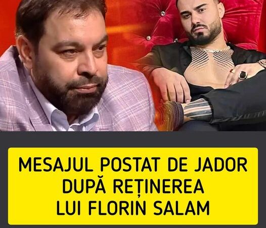 Mesajul postat de Jador după reținerea lui Florin Salam Pentru oamenii care doresc să merg să le cânt. Cum au reacționat fanii artistului