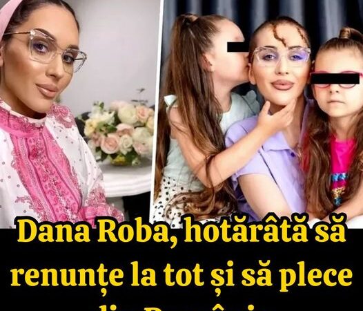 Dana Roba se pregătește să plece din țară pentru a scăpa de fostul soț violent.