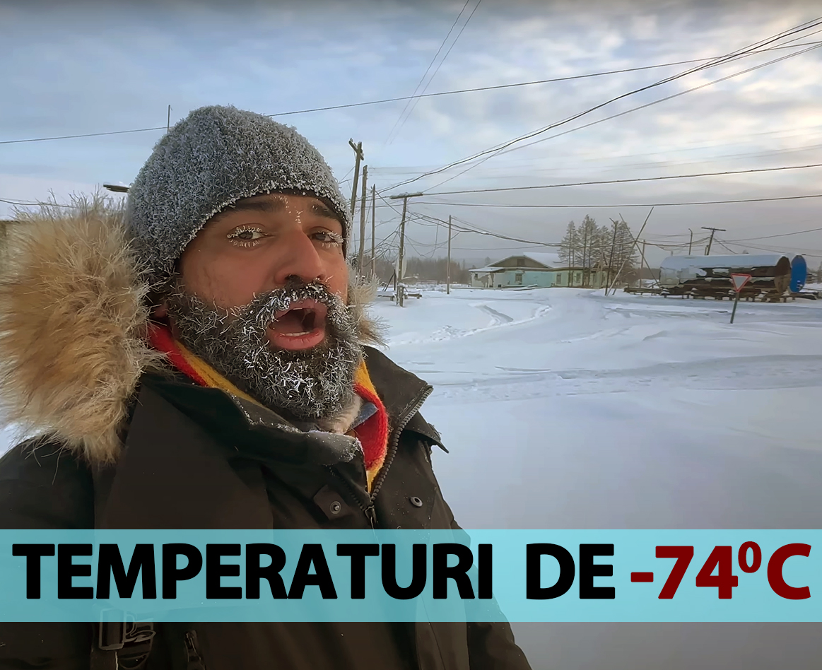 Vloggerul Global Kannadiga se confruntă cu frigul extrem din cel mai geros oraș din lume -74 de grade Celsius