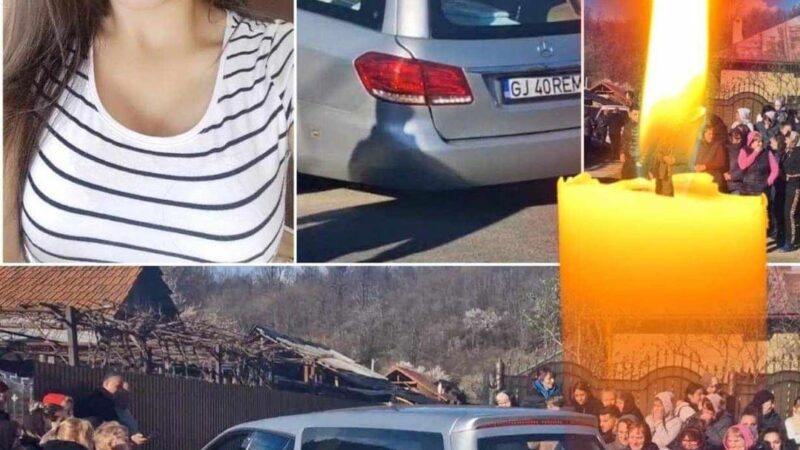 Andreea ai ajuns acasă mamă. Într-o mare de lacrimi şi jale studenta la Medicină ucisă de iubit s-a întors în casa părintească într-un sicriu alb