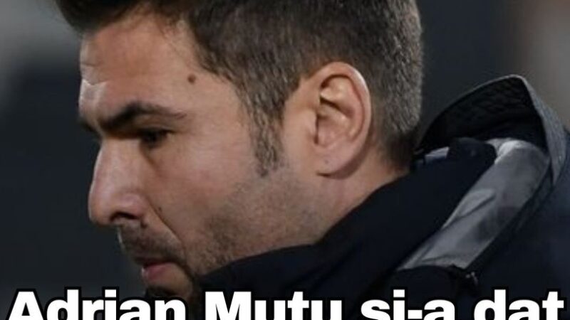 ADRIAN MUTU ȘI-A DAT DEMISIA DE LA CFR CLUJ ȘI ACEASTA A FOST ACCEPTATĂ ANUNȚ OFICIAL. ACTUALIZARE EXCLUSIVĂ.