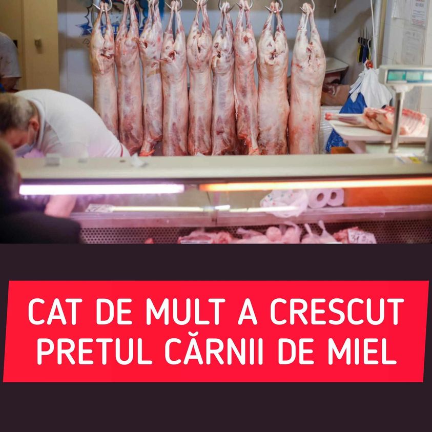 Preţurile au explodat înainte de Paşte Cât costă un kilogram de carne de miel