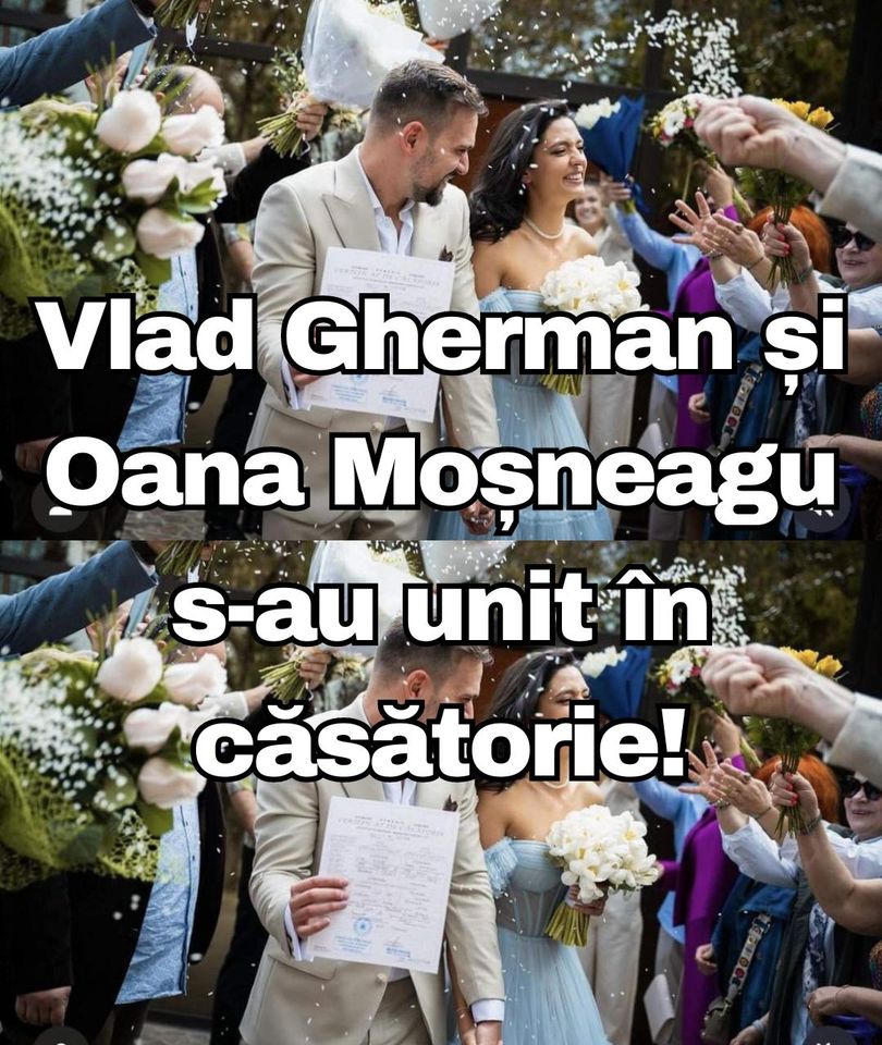 Vlad Gherman și Oana Moșneagu s-au unit în căsătorie Fotografii impresionante de la eveniment O nouă etapă începe.