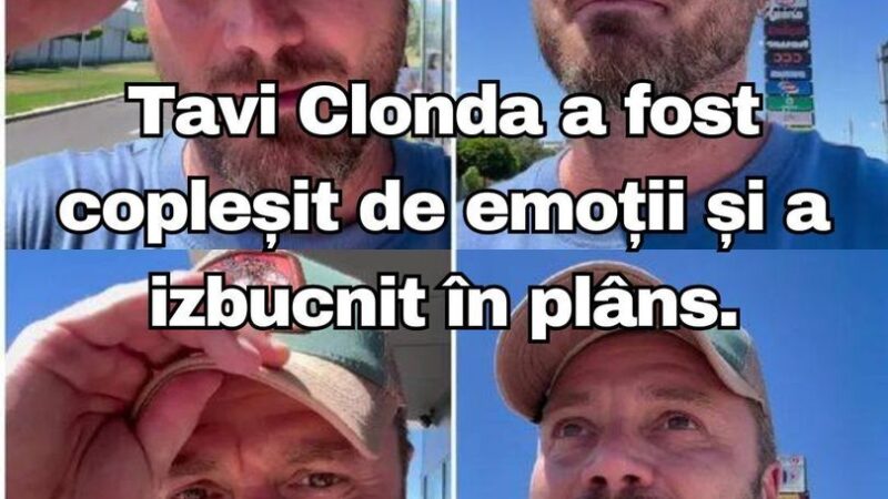 Tavi Clonda a fost copleșit de emoții și a izbucnit în plâns. Muzicianul a anunțat că s-a despărțit S-a terminat a plecat. Îmi doresc să aibă noroc.