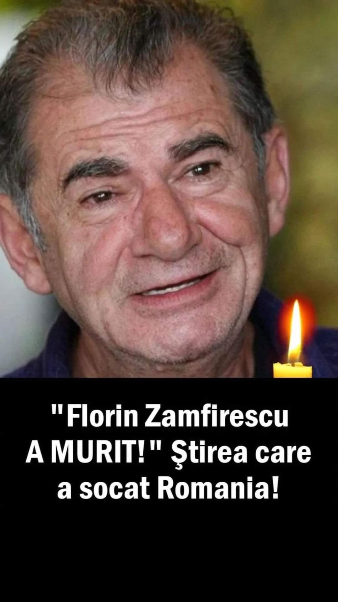 În presa românească au apărut mesaje conform cărora actorul Florin Zamfirescu ar fi încetat din viață