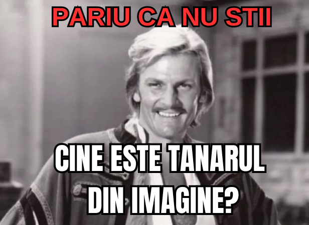 PUN PARIU ca nu stii cine e tanarul din imagine. TRECE PRIN CLIPE URATE IN ACEST MOMENT.