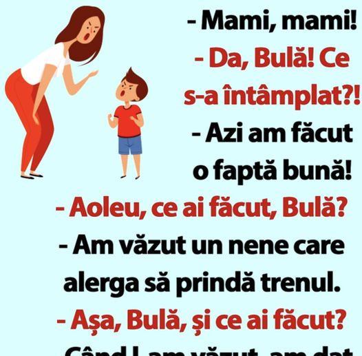 BANC  Bulă e fericit. A făcut o faptă bună