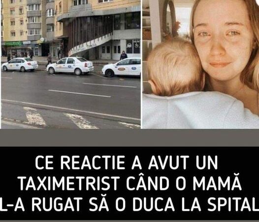 Taximetrist cu inimă mare Transportă gratuit o mamă și copilul ei bolnav la spital în Cluj-Napoca