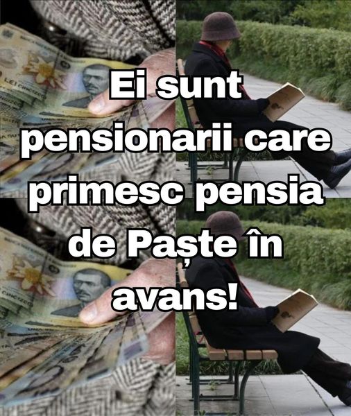 Ei sunt pensionarii care au primit pensia de Paște în avans Banii au fost deja transferați.