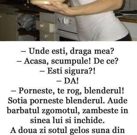 Soțul gelos își sună soția