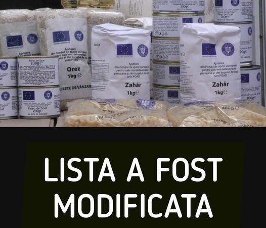 Lista alimentelor pe care le primesc românii anul acesta de la stat. Produsele au fost modificate