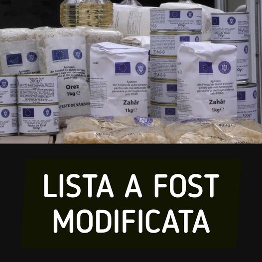 Lista alimentelor pe care le primesc românii anul acesta de la stat. Produsele au fost modificate