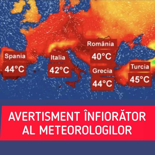 Avertisment înfiorător al meteorologilor vine canicula. Temperaturile ajung la aproape 50 de grade Celsius