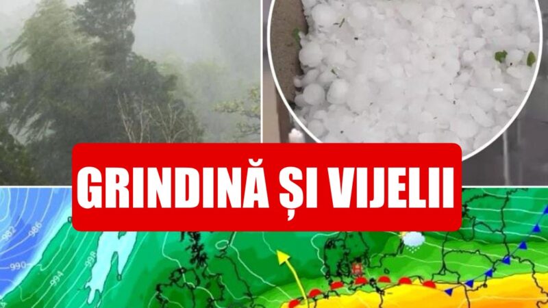 ANM a emis cod galben în mai multe județe. Vremea se schimbă se anunță grindină și vijeliiANM a emis sâmbătă la ora 10.00 o avertizare de cod galben pentru instabilitate atmosferică cu ploi descărcări electrice și grindină