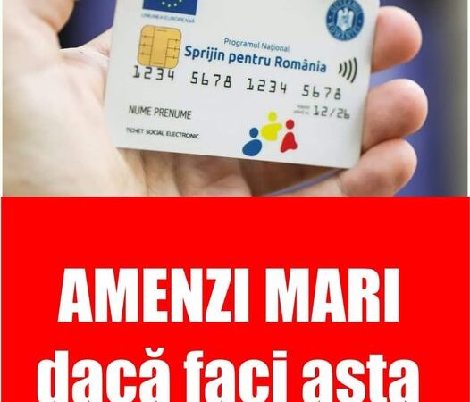 MARE ATENȚIE Poți lua amenzi mari dacă faci asta cu voucherele sociale NU cumpăra aceste produse