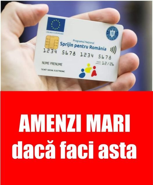 MARE ATENȚIE Poți lua amenzi mari dacă faci asta cu voucherele sociale NU cumpăra aceste produse