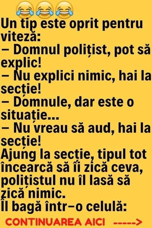 Un tip este oprit pentru viteză