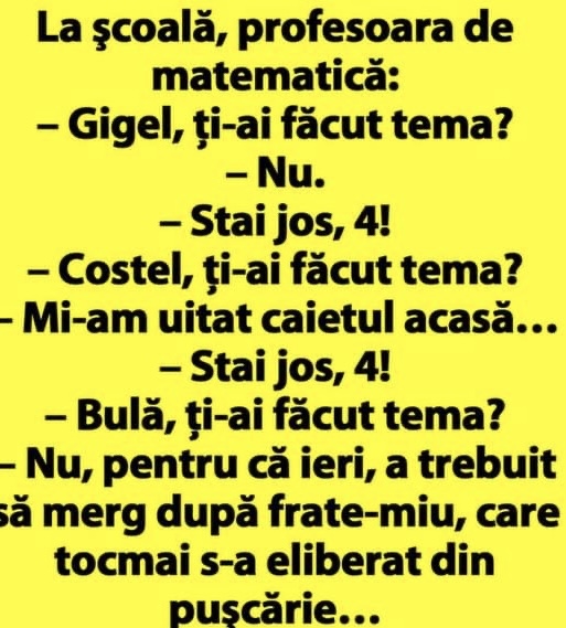 Cele mai bune bancuri . O să râzi garantat