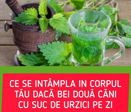 A băut două căni de suc de urzici zilnic timp de o lună. Ce s-a întâmplat în corpul lui