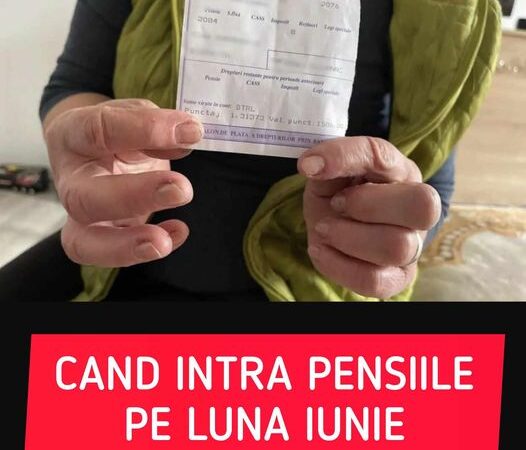 Când intră pensiile pe iunie 2024. Banii sunt virați prin poștă sau pe card