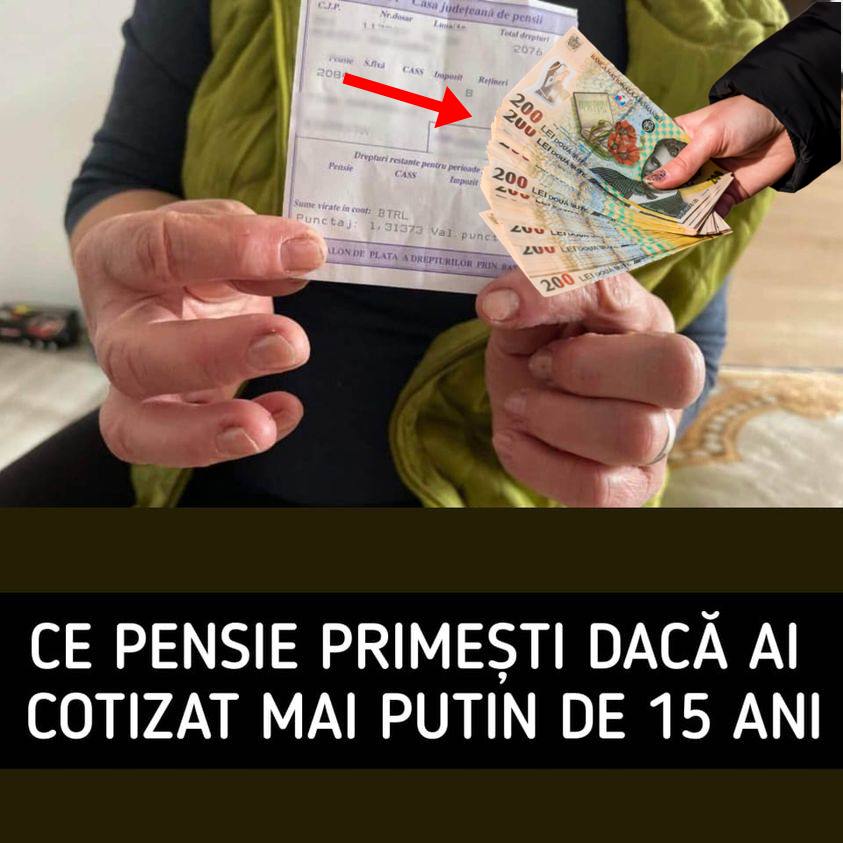 Pensie de la stat pentru cei care au cotizat mai puțin de 15 ani. Iată câți bani poți să iei