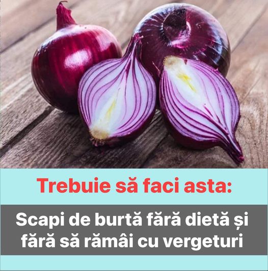 Trebuie să faci un singur lucru cu o ceapă roșie în fiecare zi  Scapi de burtă fără dietă și fără să rămâi cu vergeturi