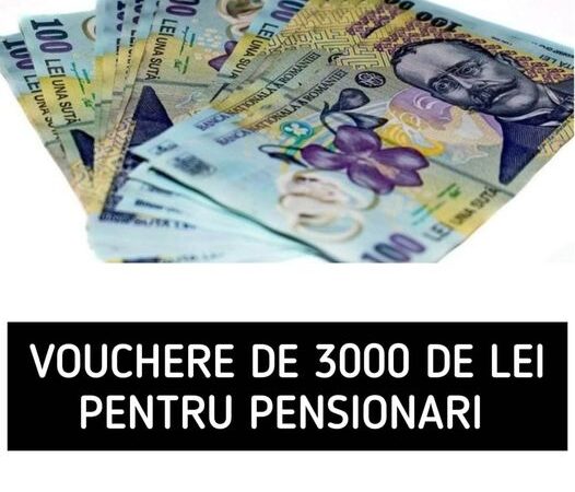 Vouchere de 3000 de lei pentru această categorie de pensionari Iată în ce condiții vor putea intra în posesia banilor în luna martie