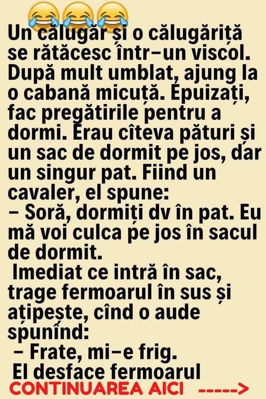 Un călugăr şi o călugăriţă se rătăcesc într-un viscol