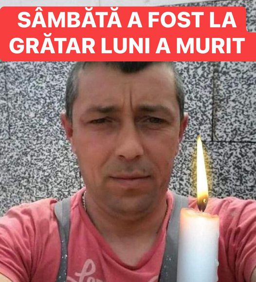 Sâmbătă Seara A Fost La Un Grătar Împreună Cu Familia. Din Senin L-Au Luat Durerile De Spate.