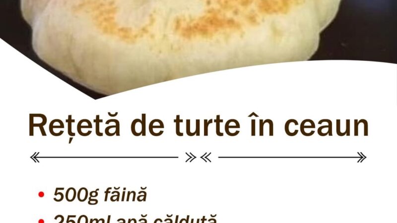 După ce vei învăța această rețetă de turte în ceaun nu vei mai cumpăra pâine niciodată.