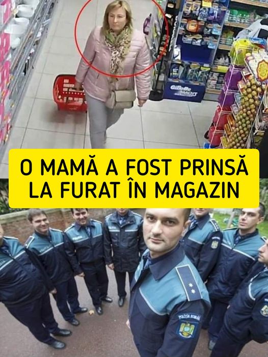 Mama a fost prinsă furând din magazin