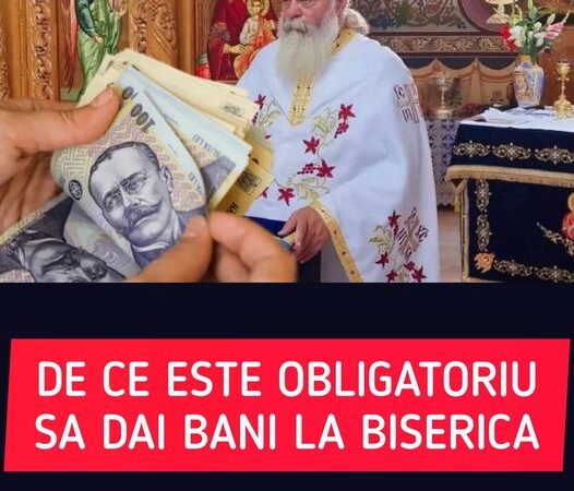 Părintele Calistrat explică de ce este obligatoriu să dai bani la biserică Îl luați pe Dumnezeu de prost El e ultimul fraier la care veniți să vă dea harul după ce voi cheltuiți pe atâtea lucruri