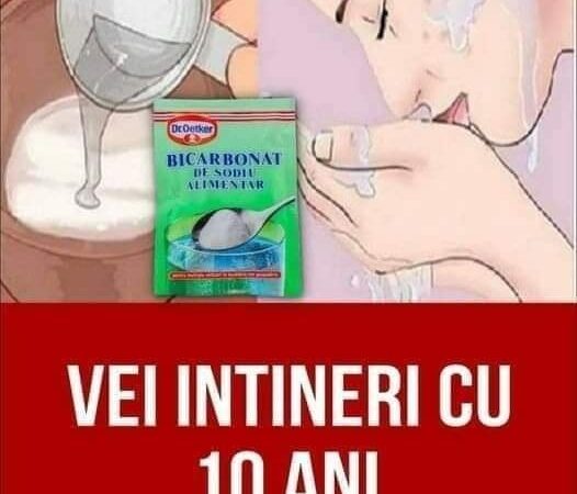 Folosește bicarbonatul de sodiu în acest fel și vei întineri 10 ani în doar câteva minute