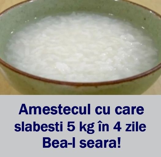 Amestecul cu care slăbești 5 kg în 4 zile Bea-l seara și în 4 zile ai cu 5 kg mai puțin